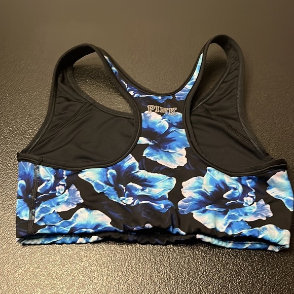 VICTORIA Secret Ultimate Unlined sports bra - blue, floral, xs, VS, PINK - Picture 3 of 3